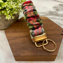 Load image into Gallery viewer, Scrunchie Bracelet Keychain - Sweater Holiday Christmas - #7
