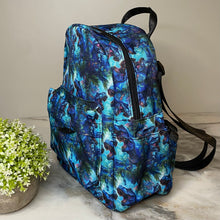 Load image into Gallery viewer, Mini Backpack - Blue Dinosaur
