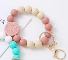 Load image into Gallery viewer, Silicone Bracelet Keychain - Designs- PREORDER 5/6-5/9
