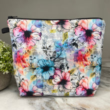 Load image into Gallery viewer, Pouch XL - Music Watercolor Floral
