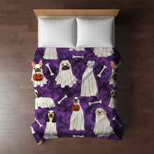 Load image into Gallery viewer, Blanket - Halloween - Ghost Dogs - PREORDER
