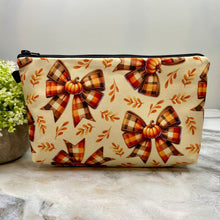 Load image into Gallery viewer, Pouch - Fall Pumpkin Bow
