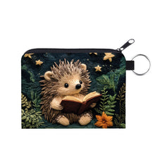 Load image into Gallery viewer, Mini Pouch - Reading Book Hedgehog
