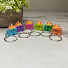 Load image into Gallery viewer, Keychain Figurine - Mini Dumpster Fire Mix
