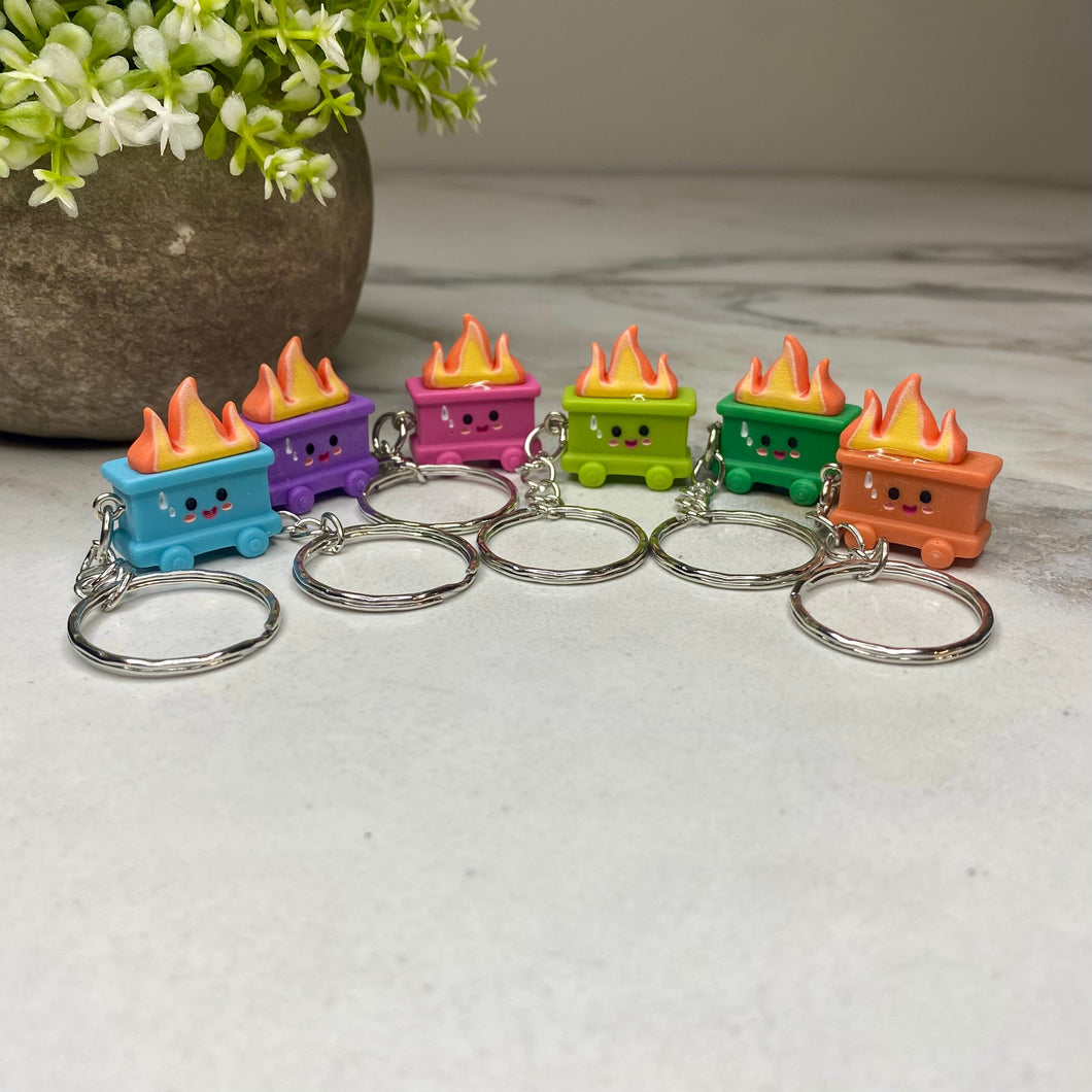 Keychain Figurine - Mini Dumpster Fire Mix