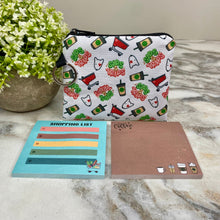 Load image into Gallery viewer, Mini Pouch &amp; Sticky Notes Bundled Set - Sips &amp; Trips

