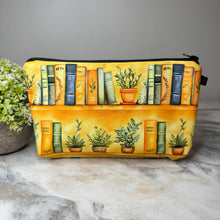 Load image into Gallery viewer, Pouch - Book Bookshelf Yellow
