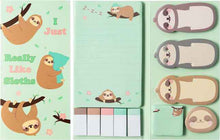 Load image into Gallery viewer, Sticky Note Booklet Set - Sloths
