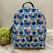 Load image into Gallery viewer, Mini Backpack - Butterfly Blue Teal
