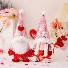 Load image into Gallery viewer, Gnome - Valentine #6 - Sequin Hat - PREORDER 12/12-12/15
