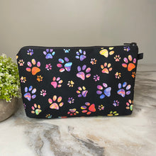 Load image into Gallery viewer, Pouch - Black Rainbow Paw
