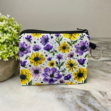 Load image into Gallery viewer, Mini Pouch - Floral Purple Yellow
