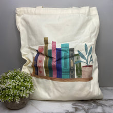 Load image into Gallery viewer, Tote Bag - Floral Books - #6
