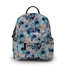 Load image into Gallery viewer, Mini Backpack - Blue Floral
