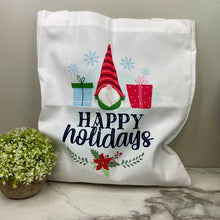 Load image into Gallery viewer, Tote Bag - Christmas - Gnome Present
