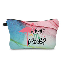 Load image into Gallery viewer, Pouch - Flamingo What The Flock

