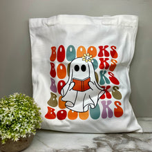 Load image into Gallery viewer, Tote Bag - Ghost Reading Book
