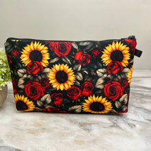 Load image into Gallery viewer, Pouch - Floral Roses Sunflowers
