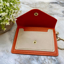 Load image into Gallery viewer, Keychain - Card Holder Wallet - Orange
