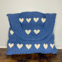 Load image into Gallery viewer, Heart Tote Bag - Knit Sweater
