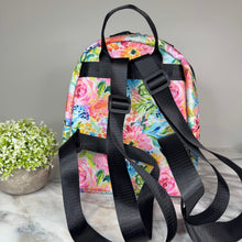 Load image into Gallery viewer, Mini Backpack - Pink Green Blue Floral
