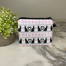 Load image into Gallery viewer, Mini Pouch - Cats Heart Bow
