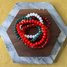 Load image into Gallery viewer, Bracelet Pack - Red + Green Bead
