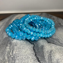 Load image into Gallery viewer, Bracelet Pack - Aqua Blue Bead
