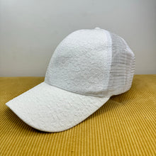 Load image into Gallery viewer, Hat - White Floral Snapback
