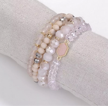 Load image into Gallery viewer, Bracelet Pack - Druzy Bead - Light Pink
