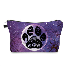 Load image into Gallery viewer, Pouch - Halloween - Dog Cat Paw Print Spooky Woods
