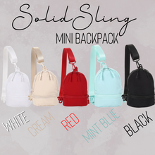 Load image into Gallery viewer, Mini Backpack - Solid Slings
