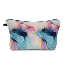 Load image into Gallery viewer, Pouch - Marble Blue Purple Gold
