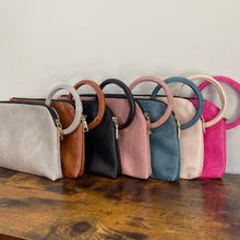 Load image into Gallery viewer, Luna Clutch - Faux Leather with Wrist Loop
