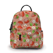 Load image into Gallery viewer, Mini Backpack - Strawberry Ice Cream
