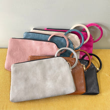 Load image into Gallery viewer, Luna Clutch - Faux Leather with Wrist Loop
