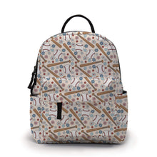 Load image into Gallery viewer, Mini Backpack - Baseball Bat Floral
