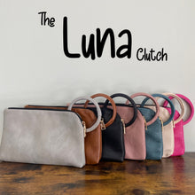 Load image into Gallery viewer, Luna Clutch - Faux Leather with Wrist Loop
