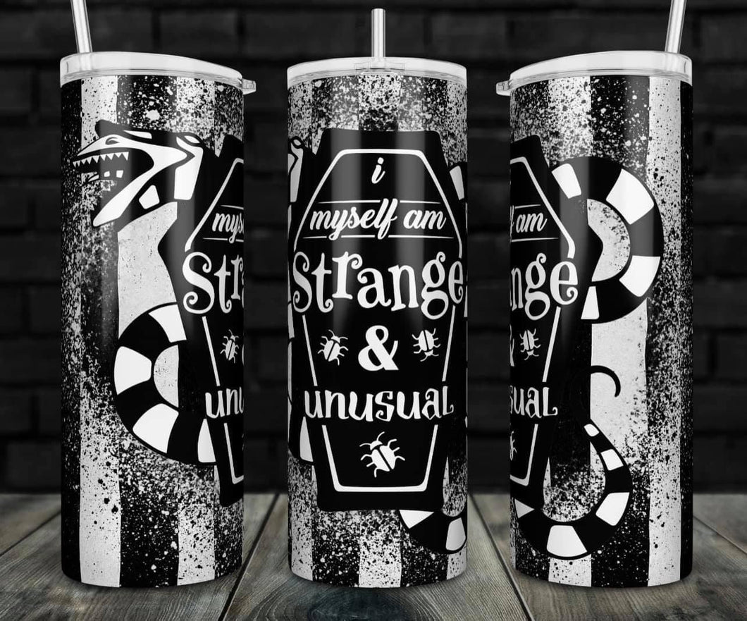 Beetlejuice Strange and Unusual 20oz Stainless Steel Tumbler