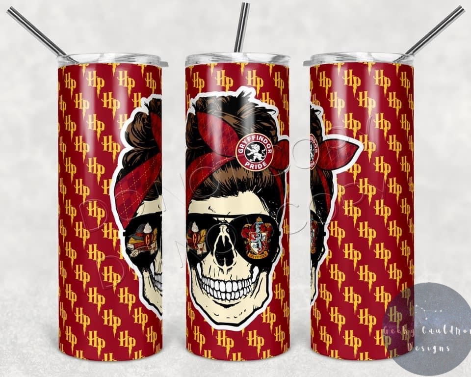 Harry Potter House Skull 20oz Insulated Tumbler