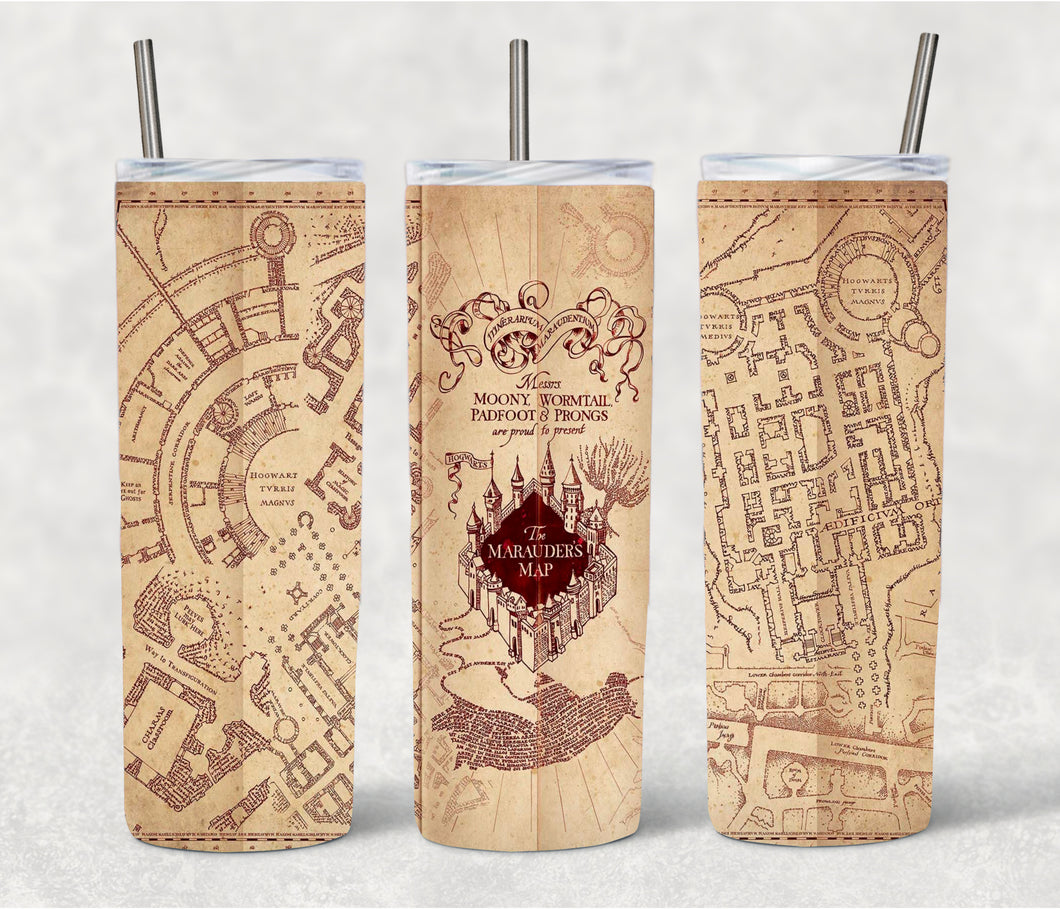 Harry Potter Marauders Map 20oz Insulated Tumbler
