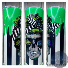 Load image into Gallery viewer, Beetlejuice Skull 20oz Insulated Tumbler
