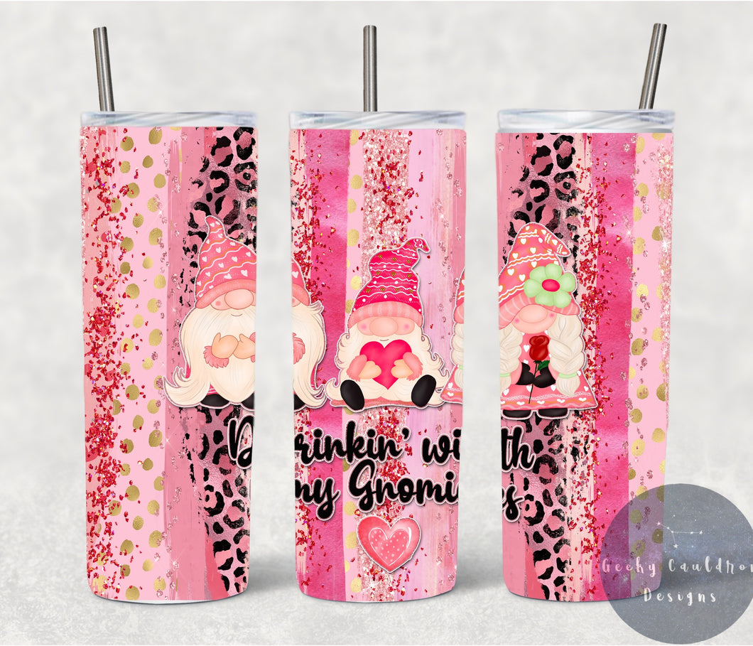 Gnome Valentines 20oz Insulated Tumbler